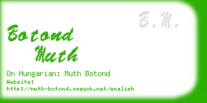 botond muth business card